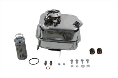HARLEY Chrome Oil Tank Kit fits 1965-1980 FL, 1971-1980 FX,