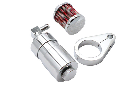 HARLEY Chrome Sifton Engine Breather Oil Collector Fits 0- Custom, application 0- Custom, applicat
