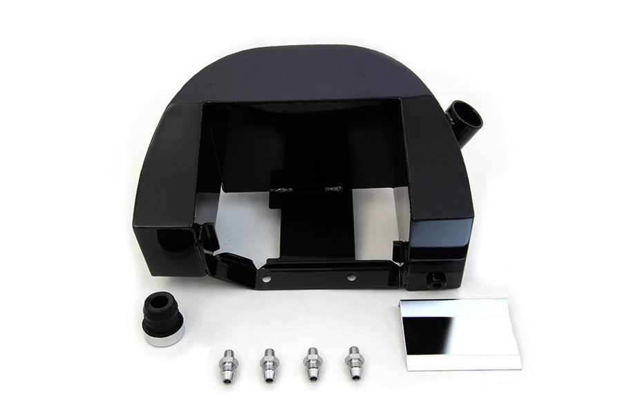 HARLEY Electric Start Oil Tank Black fits 0- Custom, application for Rigid Frames with electric start