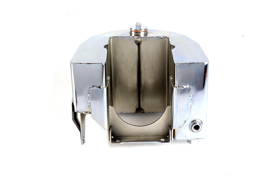 HARLEY Replica Oil Tank Chrome with Smooth Top fits 1936-1940 EL, 1941-1957 FL, 1938-1947 UL,