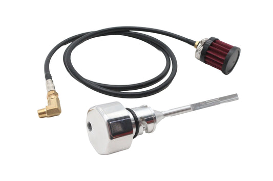 HARLEY M8 Vented Dipstick Polished Fits 2018-2022 FXST,