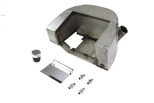 HARLEY Electric Start Oil Tank Raw Fits 0- Custom, application for Rigid Frames with electric start