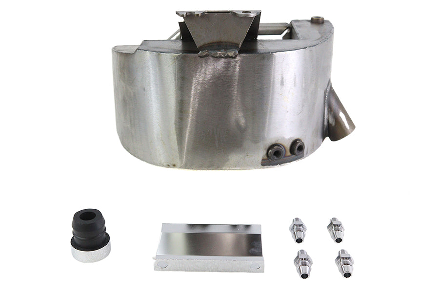 HARLEY Electric Start Oil Tank Raw fits 0- Custom, application for Rigid Frames with electric start