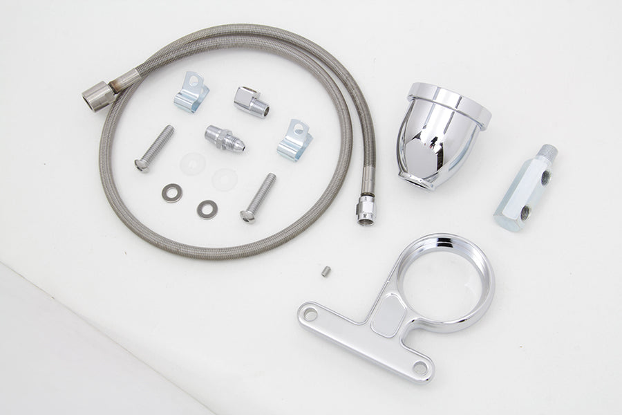 HARLEY Rocker Box Oil Pressure Gauge Cup Kit fits 2004-UP XL,