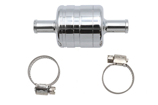 HARLEY Crankcase Breather Vent Canister Chrome Fits 0- Custom, application 0- Custom, application