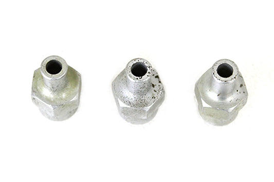 HARLEY WR Hex Barb Oil Line Fitting Set Zinc Plated fits 1941-1952 W, 1941-1964 G, 1941-1964 FL,