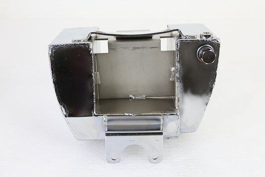 ハーレー センターポストマウント ラップアラウンドオイルタンク クローム 1941-1973 G、1941-1952 W、1941-1952 WRに適合