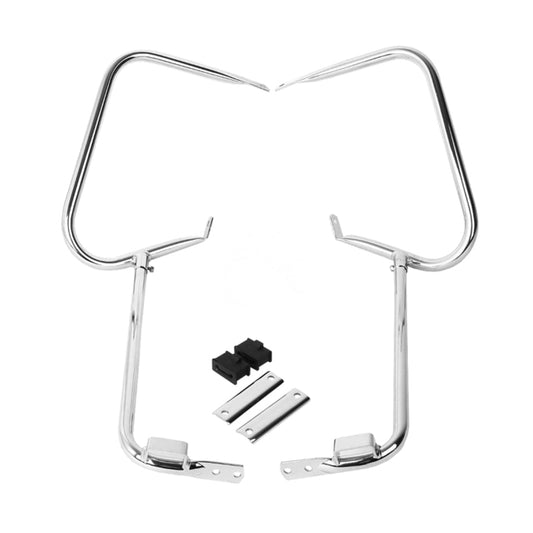 Custom Chrome HARLEY CHROME 7/8" SADDLEBAG GUARD W/ 3/4" BRACKETS TOURING 97-08