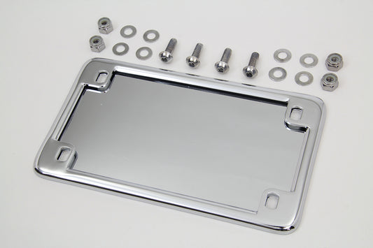 HARLEY License Plate Frame Kit Chrome Fits 0- Custom, application for 4 x 7" license plates"