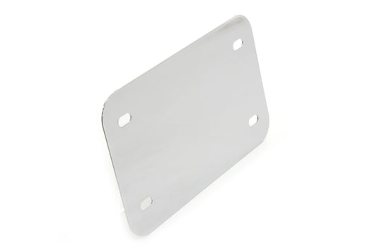HARLEY License Plate Frame Backing Plate Smooth Style Chrome Fits 0- Custom, application for 4-3/4