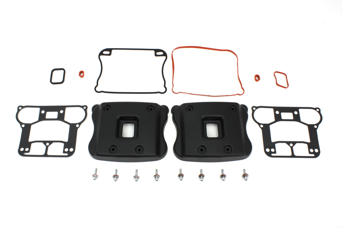 HARLEY Rocker Box Cover Set Black fits 2007-UP XL,