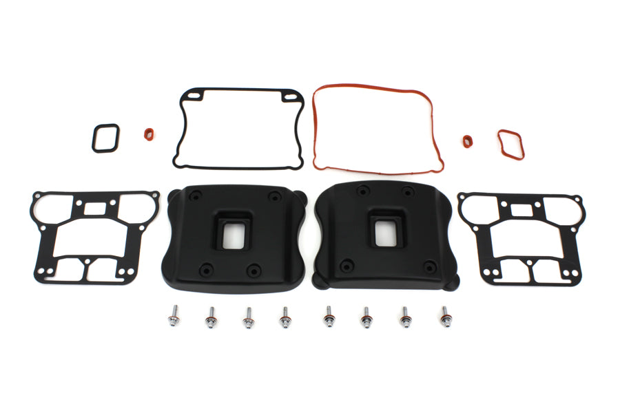 HARLEY Rocker Box Cover Set Black fits 2007-UP XL,