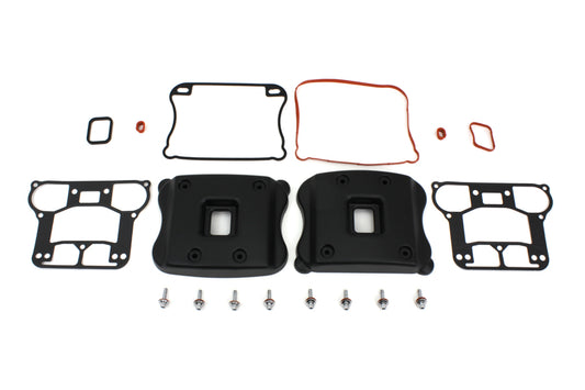 HARLEY Rocker Box Cover Set Black fits 2007-UP XL,