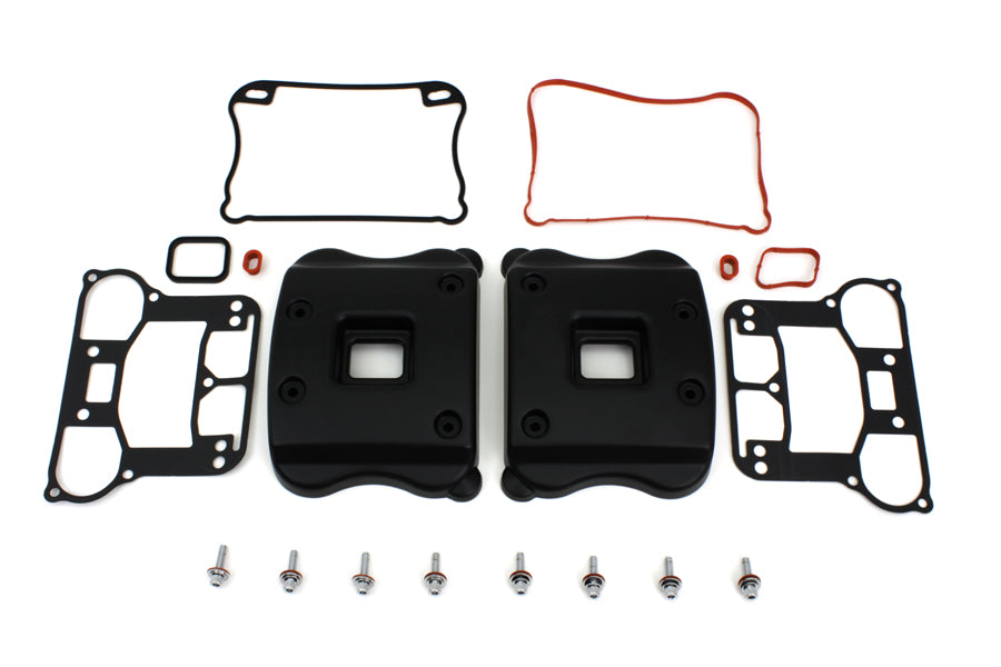 HARLEY Rocker Box Cover Set Black fits 2007-UP XL,