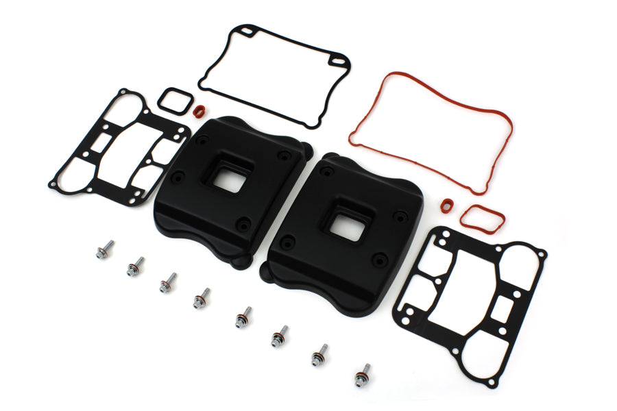 HARLEY Rocker Box Cover Set Black fits 2007-UP XL,