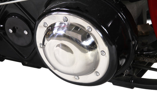 HARLEY Replica Dimple Derby Cover Stainless Steel fits 1936-1940 EL, 1937-1948 UL, 1941-1964 FL, 1941-1963 WL, 1941-1963 GE,