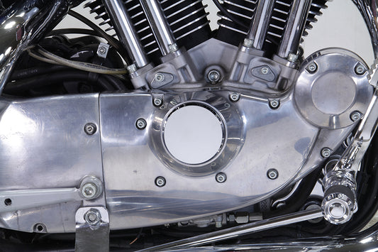 HARLEY Smooth Chrome Ignition System Cover with Hidden Screws fits 1970-1984 FL, 1971-1984 FX, 1984-1998 FXST, 1986-1998 FLST, 1982-1994 FXR,