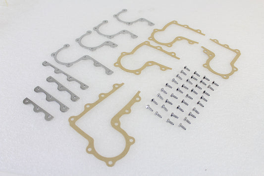 HARLEY Cover Strip and Gasket Kit Chrome Fits 1937-1940 EL, 1941-1947 FL,