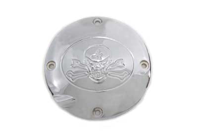 HARLEY Skull Clutch Inspection Cover Chrome fits 1994-2003 XL,