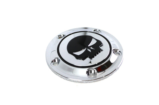 HARLEY Skull Ignition System Cover 5-Hole Chrome Fits 1999-UP FXST, 1999-UP FLST, 1999-2015 FXD,