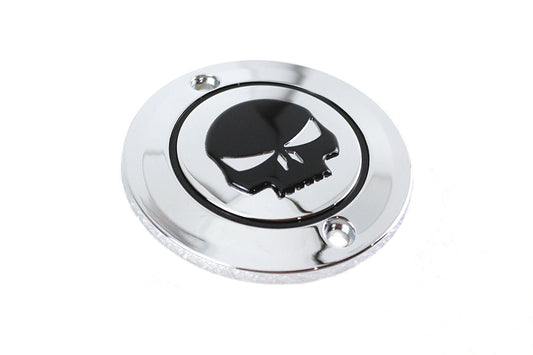 HARLEY Skull Ignition System Cover 2-Hole Chrome Fits 1971-2003 XL,
