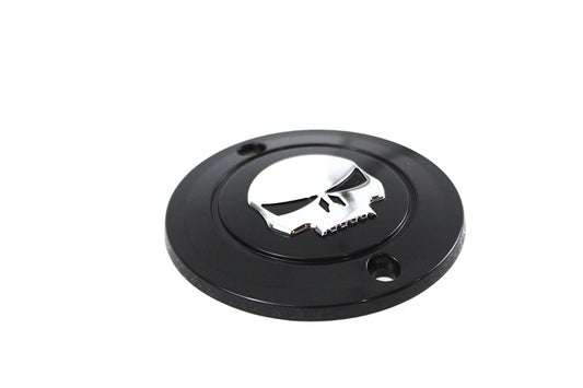 HARLEY Skull Ignition System Cover 2-Hole Black Fits 1971-2003 XL,