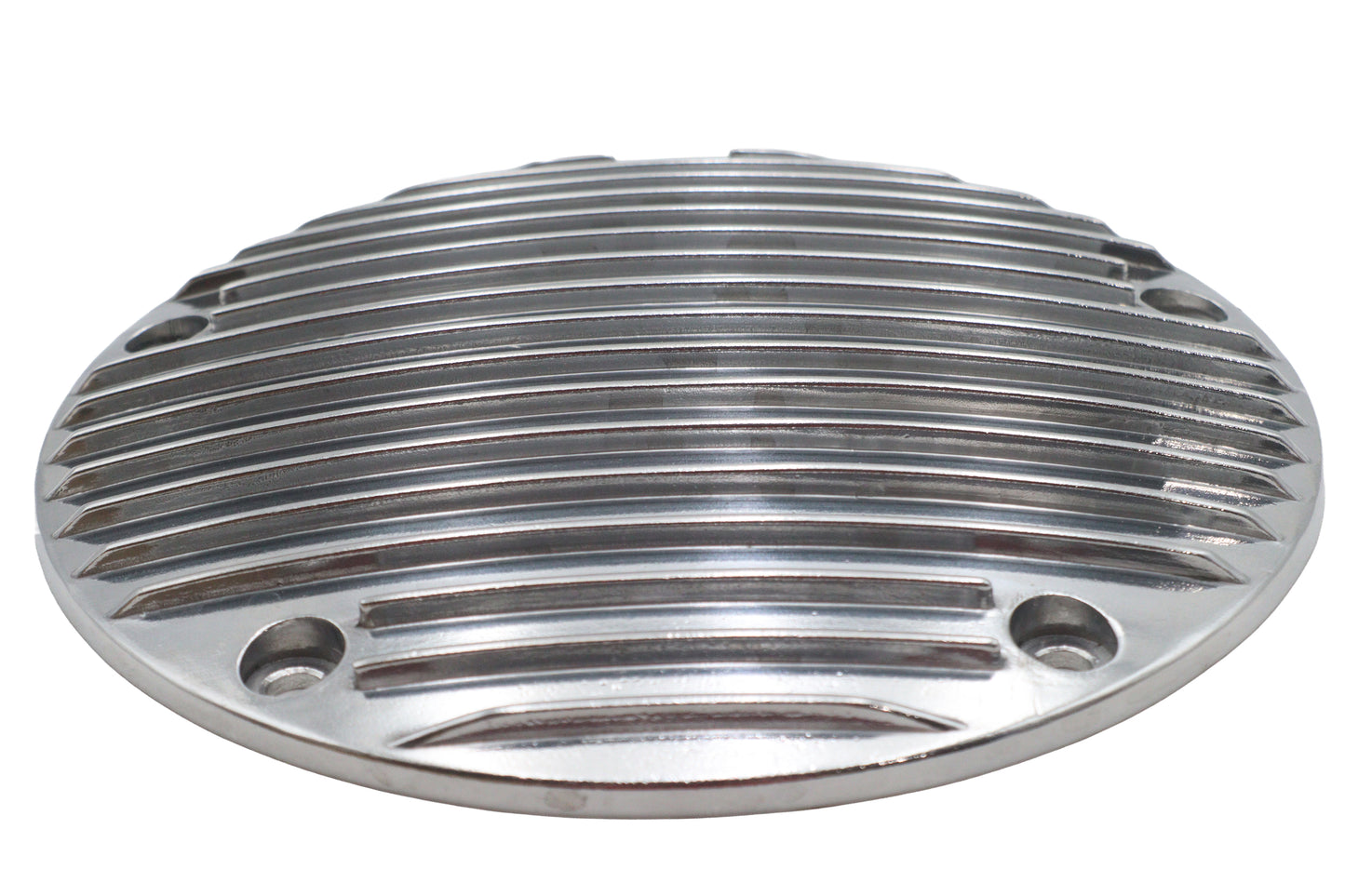 HARLEY 80 Zoll gerippter Derby-Cover Chrom Passend für 1970-1984 FL, 1971-1984 FX, 1984-1998 FXST, 1986