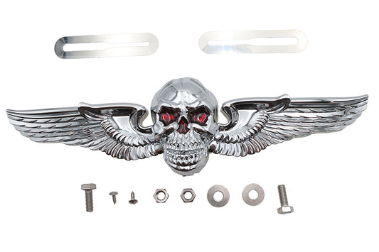 HARLEY Totenkopf-Flügel-Nummernschildverzierung Passend 0- Zuschnitt, Anwendung