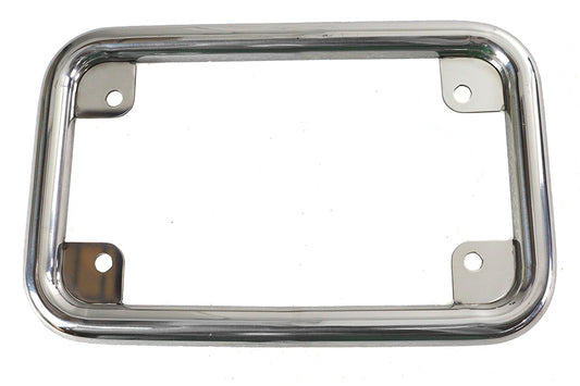 HARLEY License Plate Frame Stainless Fits 0- Custom, application for 4 x 7" plates."