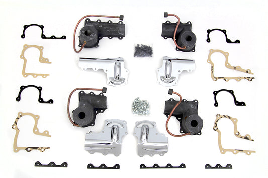 HARLEY Lower Valve Spring Cup Set Parkerized fits 1938-1940 EL, 1941-1947 FL,