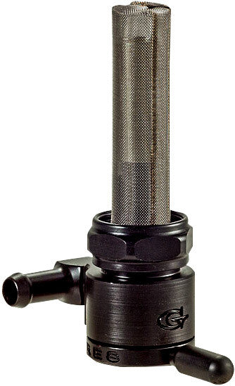 HARLEY GOLAN 22MM PETCOCK FORWARD BLACK 5/16 HOSE 76-312F-BLK