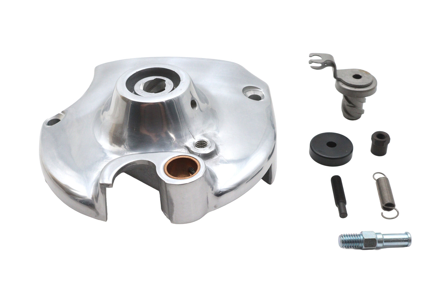 HARLEY Kickstarter- und E-Start-Ritzeldeckel komplett poliert, passend für 1952-1956 KH, 1957-1970 XLCH, 195