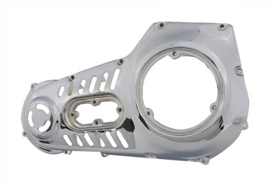 HARLEY Belüftete verchromte äußere Primärabdeckung passend für 0- Zoll Custom, Anwendung 1989-1993 FXST, 1989-1993 FL