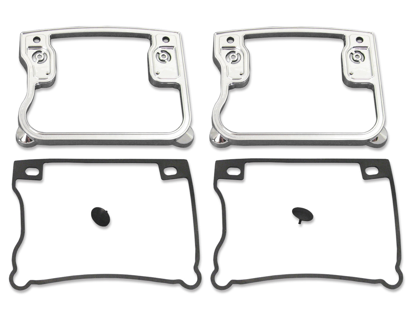 HARLEY Rocker Box Cover D-Ring Set Chrome fits 1992-1998 FXST, 1992-1998 FLST, 1992-1998 FLT, 1992-1998 FXD, 1992-1994 FXR,