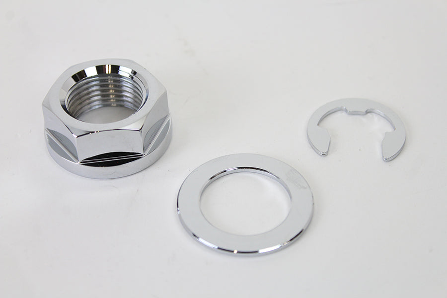 HARLEY Rear Axle Nut Kit Zinc fits 2008-2017 FXST, 2008-2017 FLST,