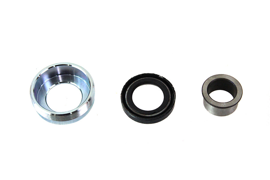 HARLEY Zinc Wheel Hub Bearing Lock Nut Seal Kit fits 1967-1972 FL, Front or Rear 1971-1972 FX, Rear