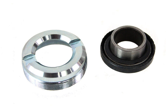 HARLEY Zinc Wheel Hub Bearing Lock Nut Seal Kit fits 1967-1972 FL, Front or Rear 1971-1972 FX, Rear