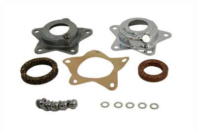 HARLEY Chrome Wheel Hub Bearing Thrust Plate Kit fits 1936-1940 EL, front or rear 1941-1966 FL, front or rear 1937-1948 UL, front or rear 1935-1952 W