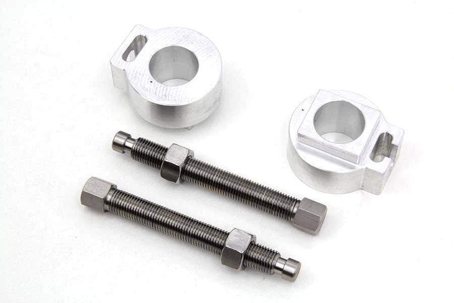 HARLEY Rear Rigid Axle Adjuster Kit fits 1941-1957 FL, 0- Custom, application with use of a 3/4 axle on Replica rigid frames"