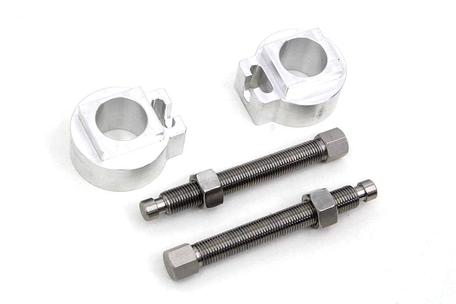 HARLEY Rear Rigid Axle Adjuster Kit fits 1941-1957 FL, 0- Custom, application with use of a 3/4 axle on Replica rigid frames"