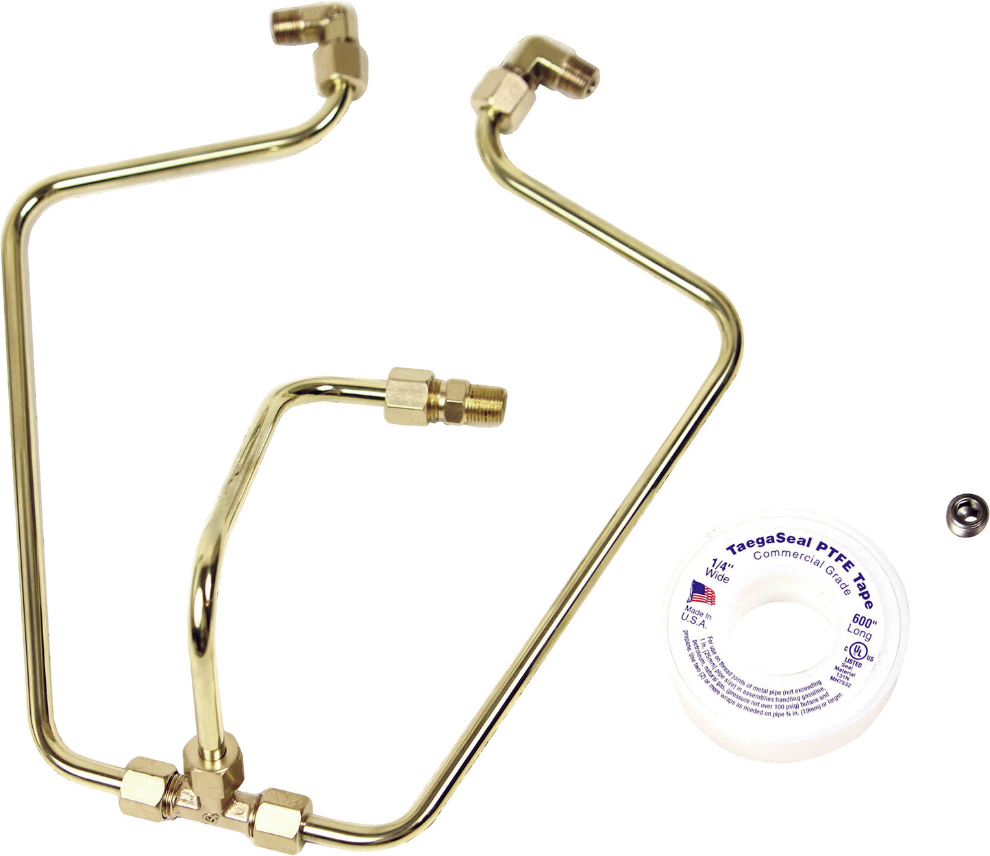 HARLEY OLD STF BRASS ROCKER BOX SPLIT OIL LINE STFB66