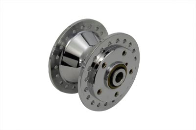 HARLEY Chrome Front Wheel Hub fits 1984-1999 XL, dual disc 1984-1994 FXR, dual disc 1984-1999 FXD,