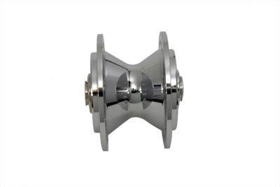 HARLEY Chrome Front Wheel Hub fits 1984-1999 XL, dual disc 1984-1994 FXR, dual disc 1984-1999 FXD,