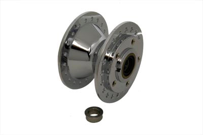 HARLEY Chrome Front Wheel Hub fits 1978-1983 FX, dual disc 1978-1983 FXE, dual disc 1978-1983 FXEF, dual disc 1978-1983 FXEF-80, 1978-1983 FXE-80,