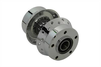 HARLEY Chrome Front Wheel Hub with 1 inch Bearings fits 2000-2007 FLT, Dual Disc