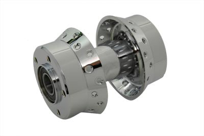HARLEY Chrome Front Wheel Hub with 1 inch Bearings fits 2000-2007 FLT, Dual Disc