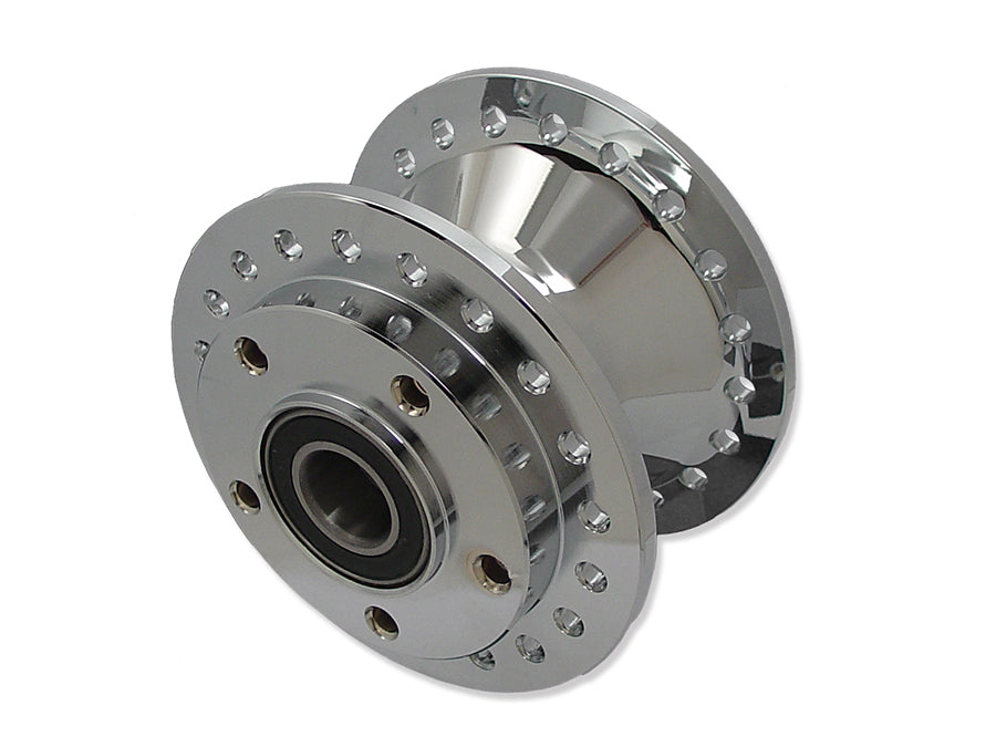 HARLEY Chrome Front Wheel Hub 1 inch Bearings fits 2004-2005 FXD, 39mm fork