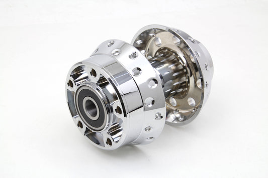 HARLEY Chrome Front Wheel Hub 3/4 inch Bearings fits 2000-2006 FXST, single disc - front 2000-2007 FLSTC, single disc 2000-2007 FLST, 2000-2007 FXD