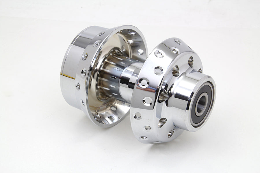 HARLEY Chrome Front Wheel Hub 3/4 inch Bearings fits 2000-2006 FXST, single disc - front 2000-2007 FLSTC, single disc 2000-2007 FLST, 2000-2007 FXD
