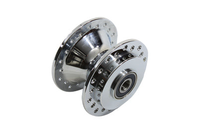 HARLEY Chrome Front Wheel Hub fits 2000-2007 XL, single disc 2000-2003 FXD, single disc